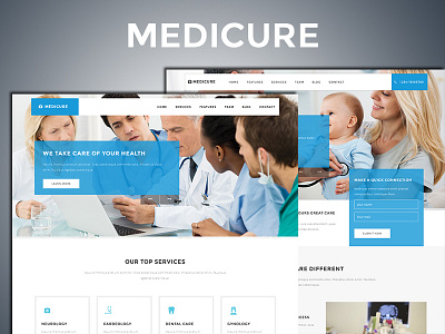 Medicure is a onepage template for medicle bootstrap3 clean creative landing page medicle one page premium responsive unique