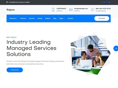 Rapoo  It Solutions Corporate Template