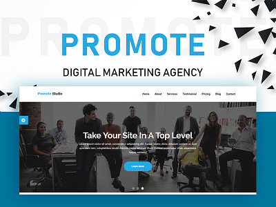 Promote-Digital Marketing Agency agency business creative design html modern onepage responsive unique