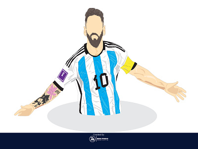 [ VECTOR ART ]- Leo Messi graphic design ilustrator vector art
