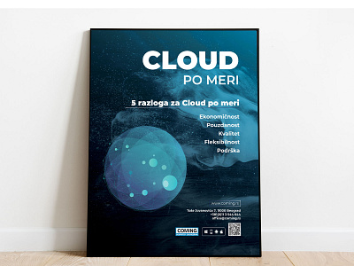 Cloud Poster design graphic design vector