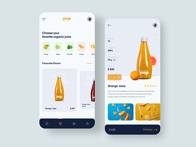 Online Fresh Juice order app appdesign application design component design design dribbble dribbbleinspiration food deliver freshjuice juice mobile design mobileapp ui ux design