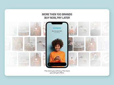 Postpay brand exploring page 3d app design branding brands component design design dribbble ecommerce explore inspiration landing page postpay ui ux web web design