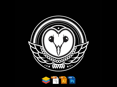 Owl animal apparel artwork clothing owl t shirt vector