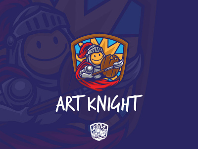 Art Knight Logo Mascot activity art children illustrative kids knight logo logos mascot