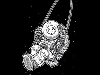 Space Joy apparel astronaut clothing design illustration t shirt tees vector