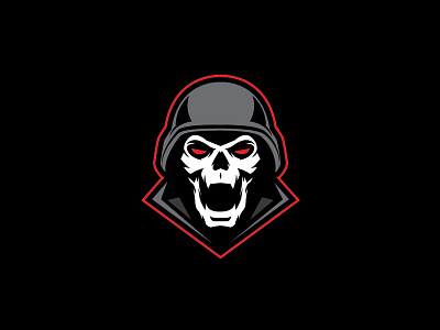 Team Elite army brand esports gamers illustration logo mascot skull team videogame