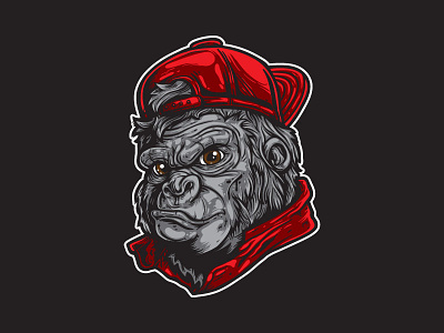 Grease Gorilla ai artwork automotive cars clothing custom gorilla illustration psd tees template tshirt