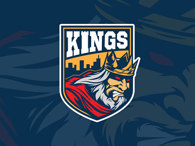 Kings City badge character esport football graphic design king logo mascot soccer sport team