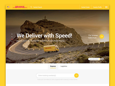 DHL website redesign