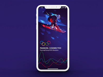 Welcome screen for Winter Olympics App