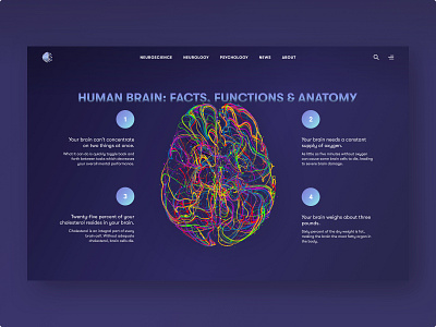 Experimenting brain design human brain landing landing page ui ui design uiux user experience ux ux design web design