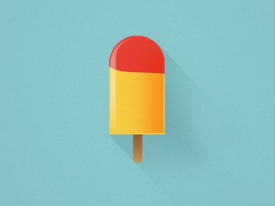 Ice cream flat icon illustration