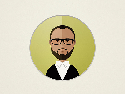 Avatar avatar businessman character flat flatstyle glasses head illustrator portrait rayban suit vector