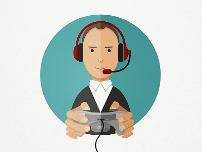 Avatar avatar character flat flatstyle gamer head headshot illustration illustrator portrait vector