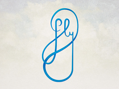 FLY calligraphy cursive fly lettering letters logo type typography