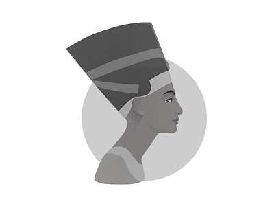 Nefertiti ancient avatar egyptian queen nefertiti profile vector