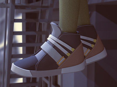 Sneakers 3d cgart sneakers zbrush