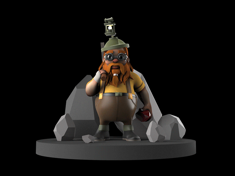 Dwarf 3d character character design dwarf