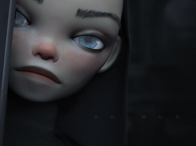 Shimur 3d character character design girl illustration portrait shimur zbrush