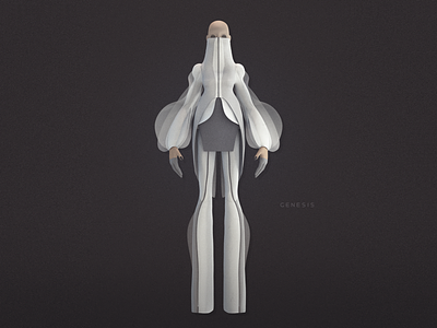 Genesis 3d 3dfashion avatar character character design genesis girl illustration logo shimur vector zbrush