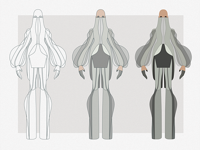 Genesis character character design fashion hautecouture illustration shimur vector