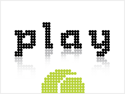 Modular Type bitmap font geometric lettering modular tennis type typography
