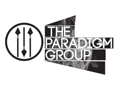 Paradigm branding classy clean design logo paradigm smoke spear typography