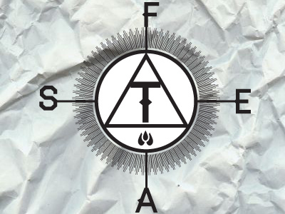 Compass compass drops feast logo paper pyramid triangle type water