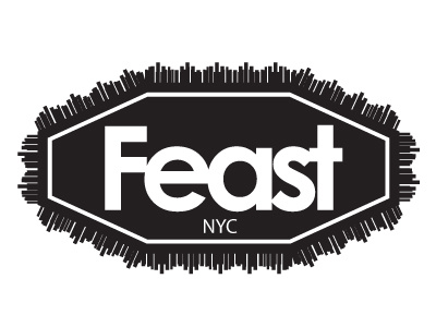 Nyc branding city clean feast logo new york nyc sign simple typography urban white