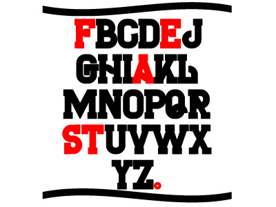 Atoz alphabet feast minimal type typeface