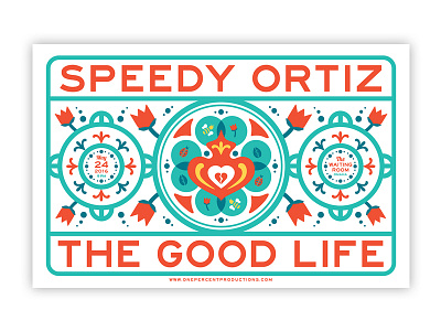 Speedygoodlife Db gig poster illustration layout leannarts omaha poster print rock poster vector