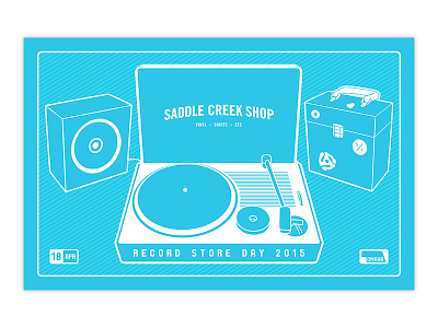 Saddle Creek Shop - Record Store Day poster