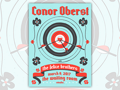 Conor Oberst screen printed poster