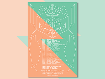 Tour date flyer band flyer illustration illustrator layout modern music vector