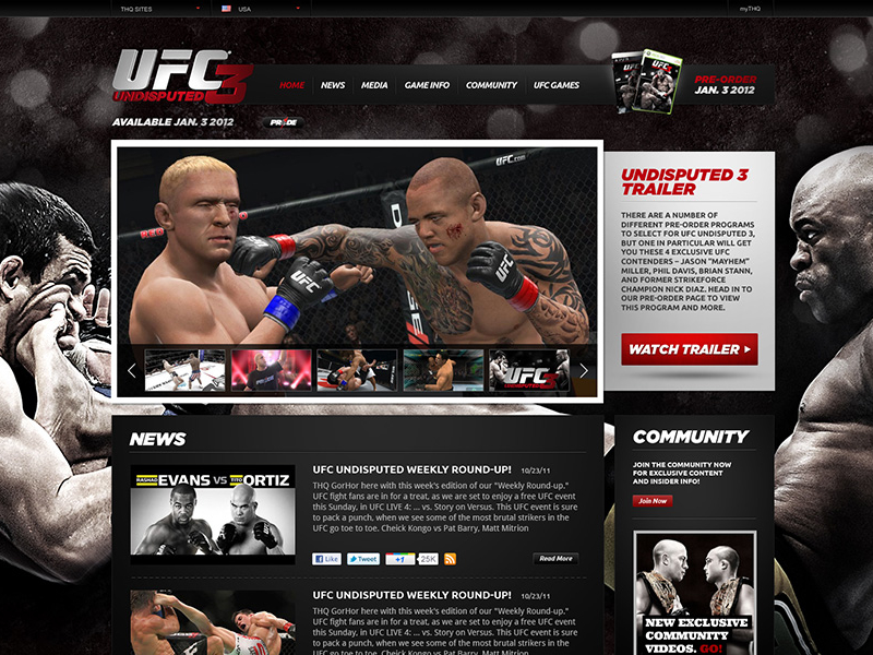 UFC 3 Undisputed by Eric Hallmann on Dribbble