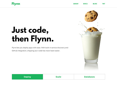 Flynn Dribbble clean design flynn graphic interactive layout minimal responsive startup ui ux webdesign