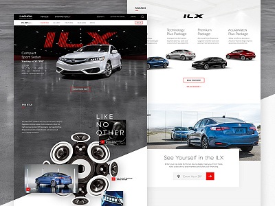 Acura.com - ILX acura automotive digital ilx interaction mobile parallax responsive ui ux web design website