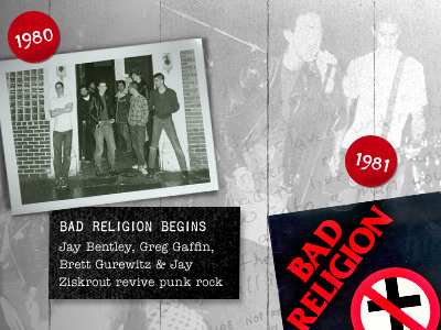 Bad Religion History dirty grungy website