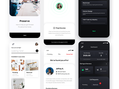 Service App Design Concept by Lara van der Sluijs on Dribbble