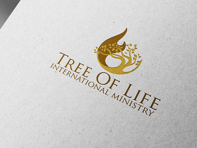 Tree of Life International Ministry Logo Design design graphic design illustration logo typography vector