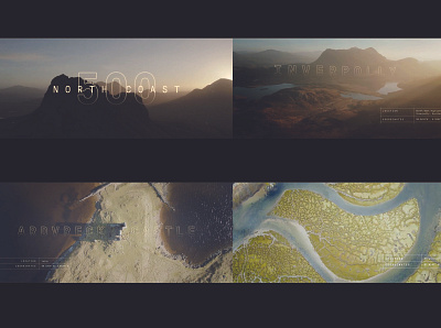 Scotland from Above - Visit Scotland typography