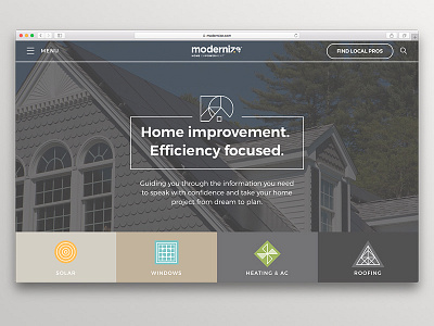 Meet Modernize homepage web