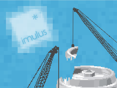 Kegs With Legs Poster for Imulus construction keg pixel pixelation