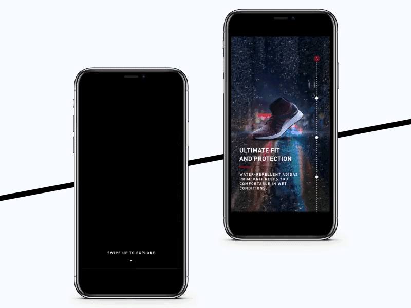All Terrain x ULTRABOOST adidas aftereffects app design flinto mobile shoes uiux visual