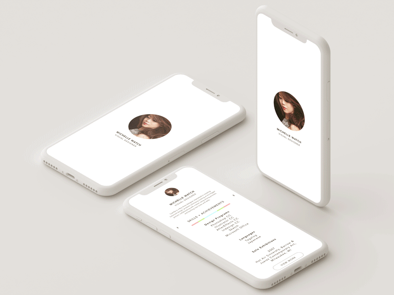 Mobile Portfolio Concept