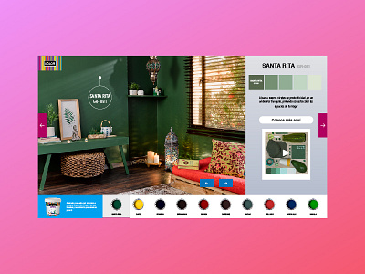 Especial de Pinturas colombia dribbble espacio hello homecenter illustration interface interfaz jose landing luis minimal paint pintura responsive slider sodimac ui ux web