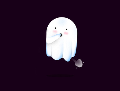 Drity ghost amazing dirty flat funny ghost interface ipadpro omg procreate app sketch terror ui user interface vector