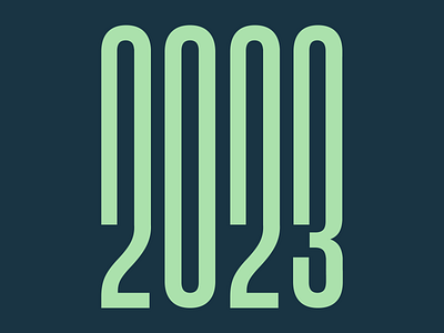 New Year 2023 branding graphic design logo