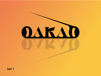 Daily Logo Challenge #7-Fashionbrand Wordmark fashion brand logo oakao wordmark